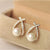 Modyle Korea New Fashion Gold Silver Color Cross Crystal Drop Earrings