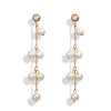 Modyle Korea New Fashion Gold Silver Color Cross Crystal Drop Earrings