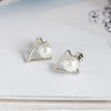 Modyle Korea New Fashion Gold Silver Color Cross Crystal Drop Earrings