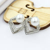 Modyle Korea New Fashion Gold Silver Color Cross Crystal Drop Earrings