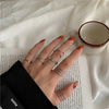 LATS 7pcs Fashion Jewelry Rings Set