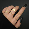 LATS 7pcs Fashion Jewelry Rings Set