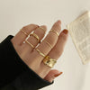 LATS 7pcs Fashion Jewelry Rings Set