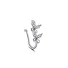 1Pc Crystal Butterfly Fake Nose Ring Non Piercing Clip On Nose Ring