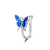 1Pc Crystal Butterfly Fake Nose Ring Non Piercing Clip On Nose Ring